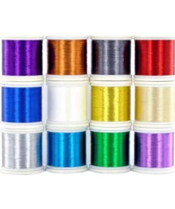 12-Spool ProWrap Metallic Thread Assortment Kit Supplies