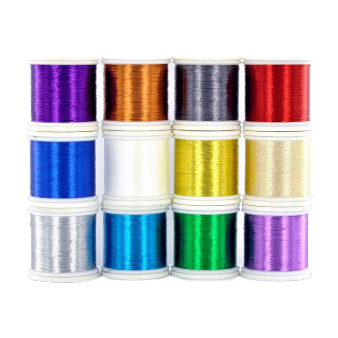 12-Spool ProWrap Metallic Thread Assortment Kit Supplies 3 12-Spool ProWrap Metallic Thread Assortment Kit Supplies