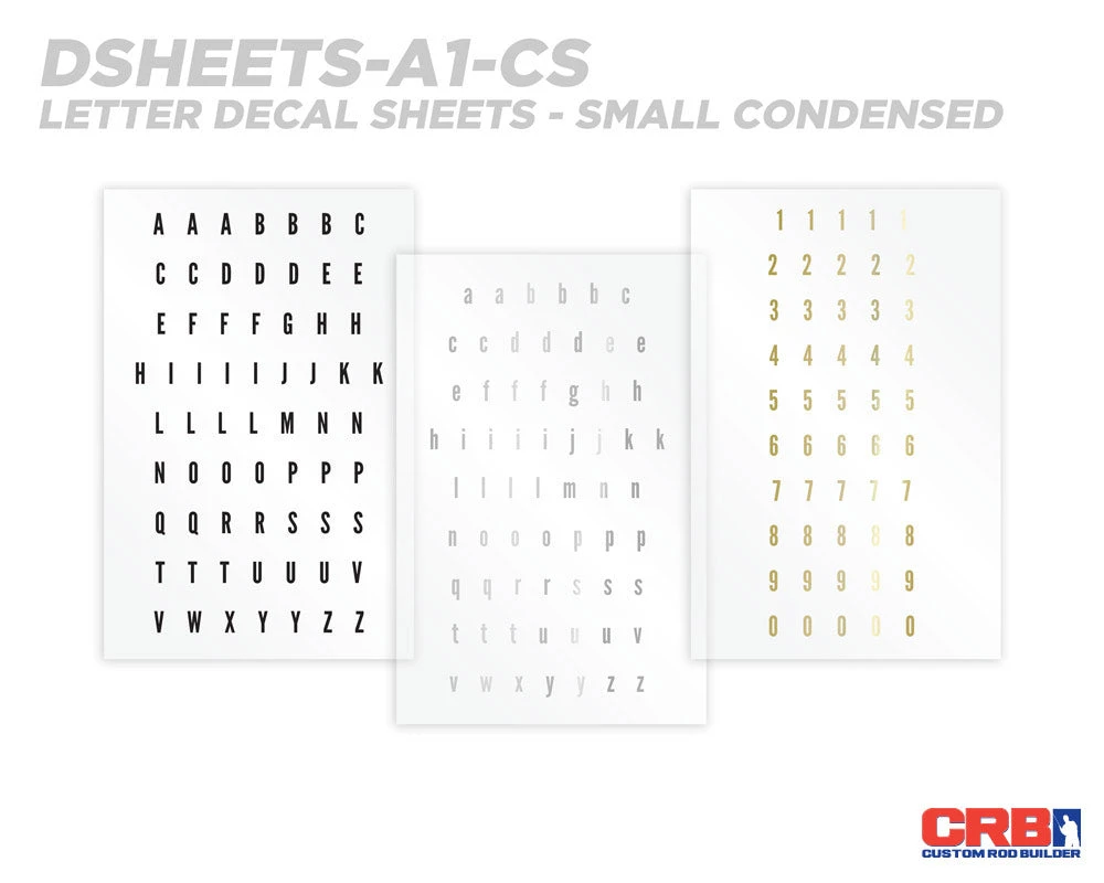 CRB All-in-One Number & Alphabet Rod Decal Kit - Peel & Stick Letters Supplies 10 CRB All-in-One Number & Alphabet Rod Decal Kit - Peel & Stick Letters Supplies