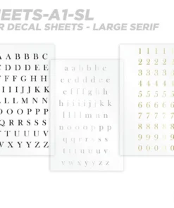 CRB All-in-One Number & Alphabet Rod Decal Kit - Peel & Stick Letters Supplies 32 CRB All-in-One Number & Alphabet Rod Decal Kit - Peel & Stick Letters Supplies