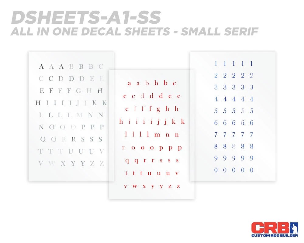 CRB All-in-One Number & Alphabet Rod Decal Kit - Peel & Stick Letters Supplies 19 CRB All-in-One Number & Alphabet Rod Decal Kit - Peel & Stick Letters Supplies