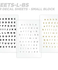 CRB Alphabet Rod Decals - Peel & Stick Letters