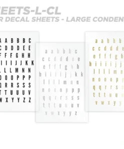 CRB Alphabet Rod Decals - Peel & Stick Letters