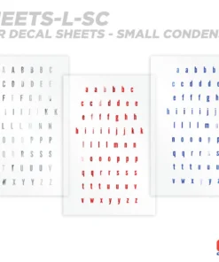 CRB Alphabet Rod Decals - Peel & Stick Letters