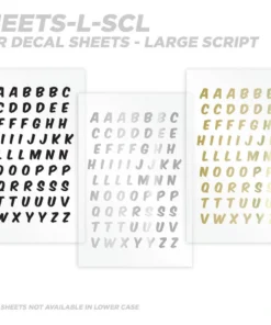 CRB Alphabet Rod Decals - Peel & Stick Letters