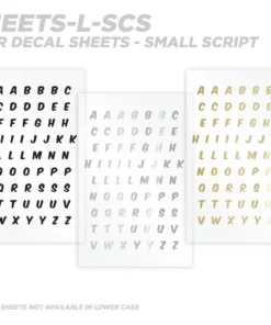 CRB Alphabet Rod Decals - Peel & Stick Letters