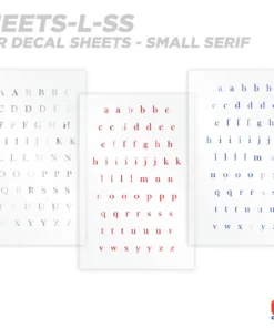 CRB Alphabet Rod Decals - Peel & Stick Letters