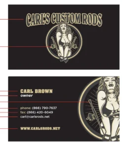 Mud Hole Gear Custom Business Cards: Pinup Girl