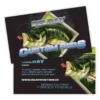 Mud Hole Custom Business Cards: Largemouth Bass Chasing Lure Gear