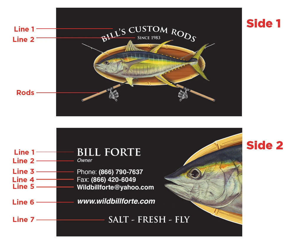 Mud Hole Custom Business Cards: Bamboo Frame With Crossing Rods Gear 4 Mud Hole Custom Business Cards: Bamboo Frame With Crossing Rods Gear