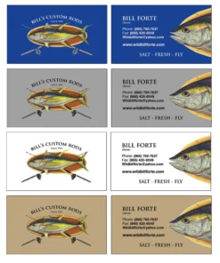 Mud Hole Custom Business Cards: Bamboo Frame With Crossing Rods Gear 7 Mud Hole Custom Business Cards: Bamboo Frame With Crossing Rods Gear