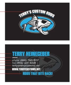 Mud Hole Custom Business Cards: Fish Skeleton