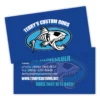 Mud Hole Custom Business Cards: Fish Skeleton