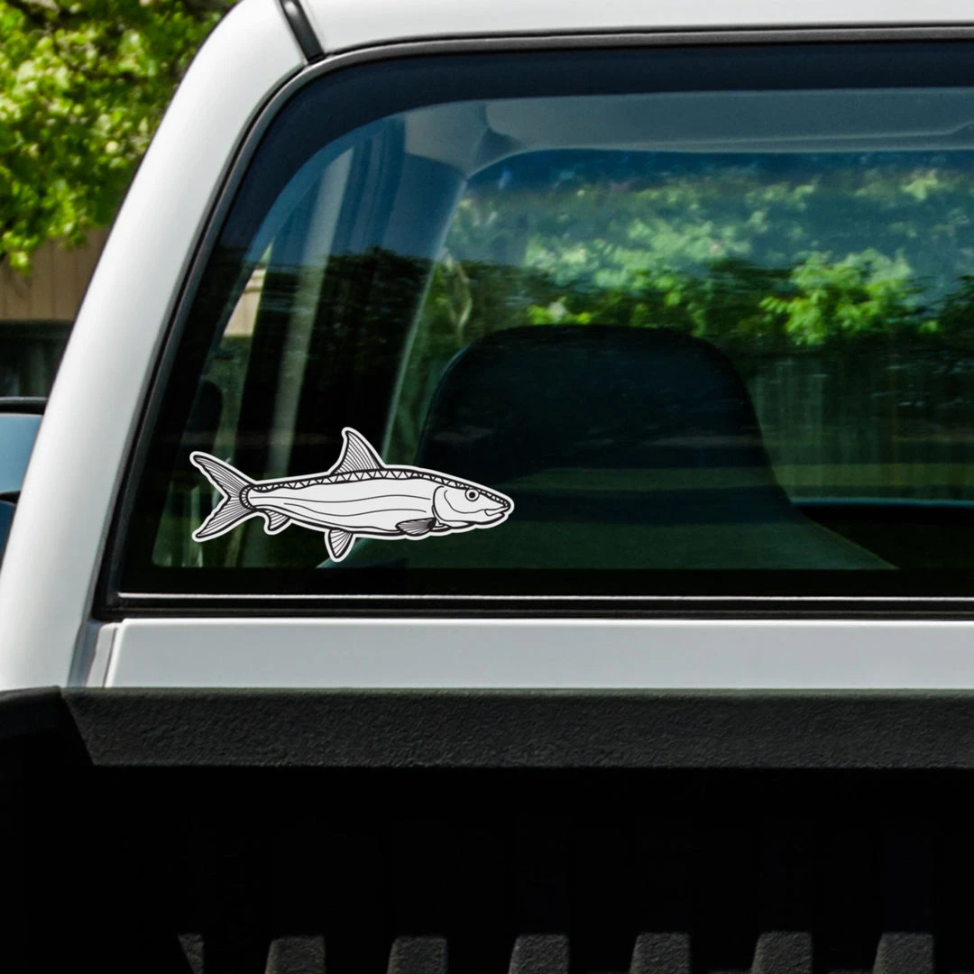 Mud Hole Supplies Black & White Gamefish Bumper Stickers 5 Mud Hole Supplies Black & White Gamefish Bumper Stickers