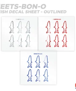 CRB Supplies Bonefish Silhouette Rod Decals - Peel & Stick