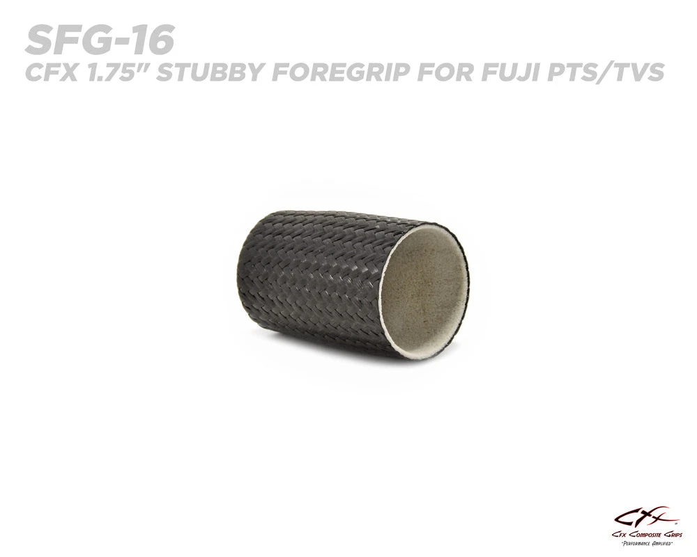 CFX Composite Carbon Fiber Grips - 1.75" Stubby Foregrip For Fuji PTS/TVS 4 CFX Composite Carbon Fiber Grips - 1.75" Stubby Foregrip For Fuji PTS/TVS