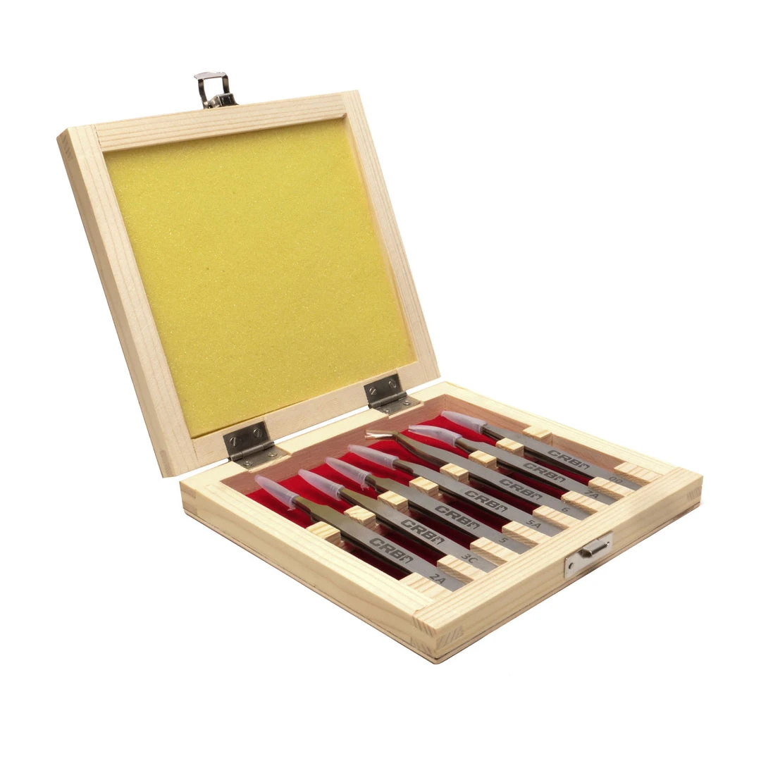 CRB 7-Piece Tweezer Set Finishing Tools 4 CRB 7-Piece Tweezer Set Finishing Tools