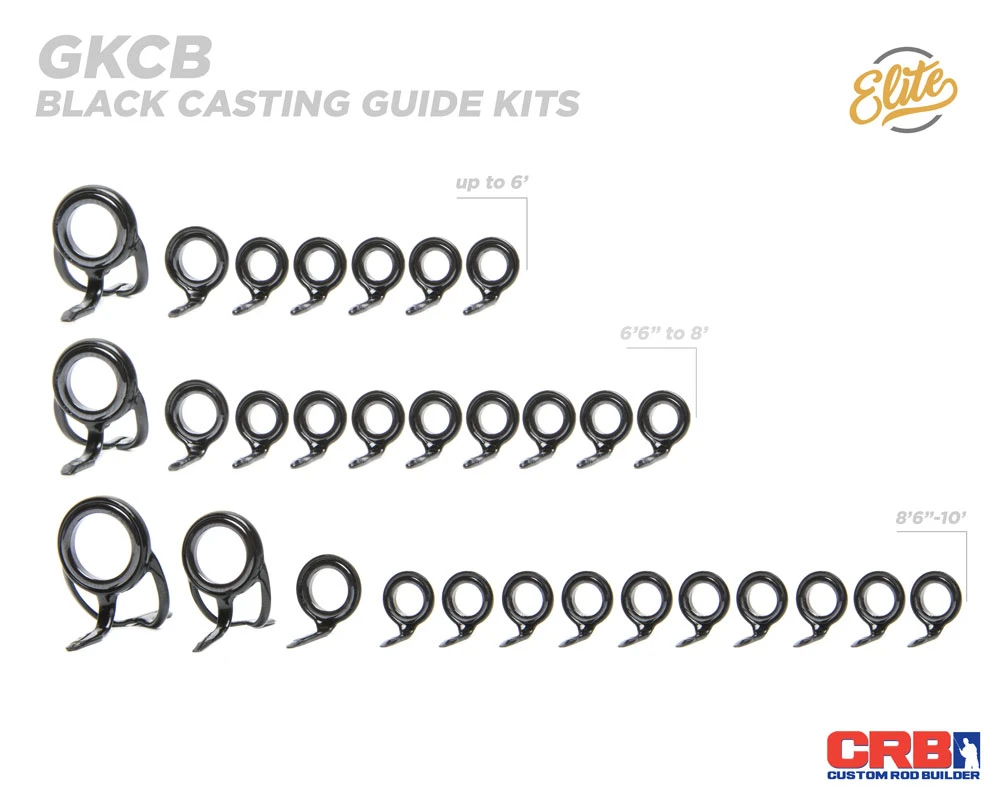 Components CRB Casting Rod Guide Kits 4 Components CRB Casting Rod Guide Kits