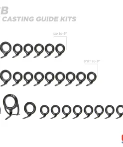 Components CRB Casting Rod Guide Kits 16 Components CRB Casting Rod Guide Kits