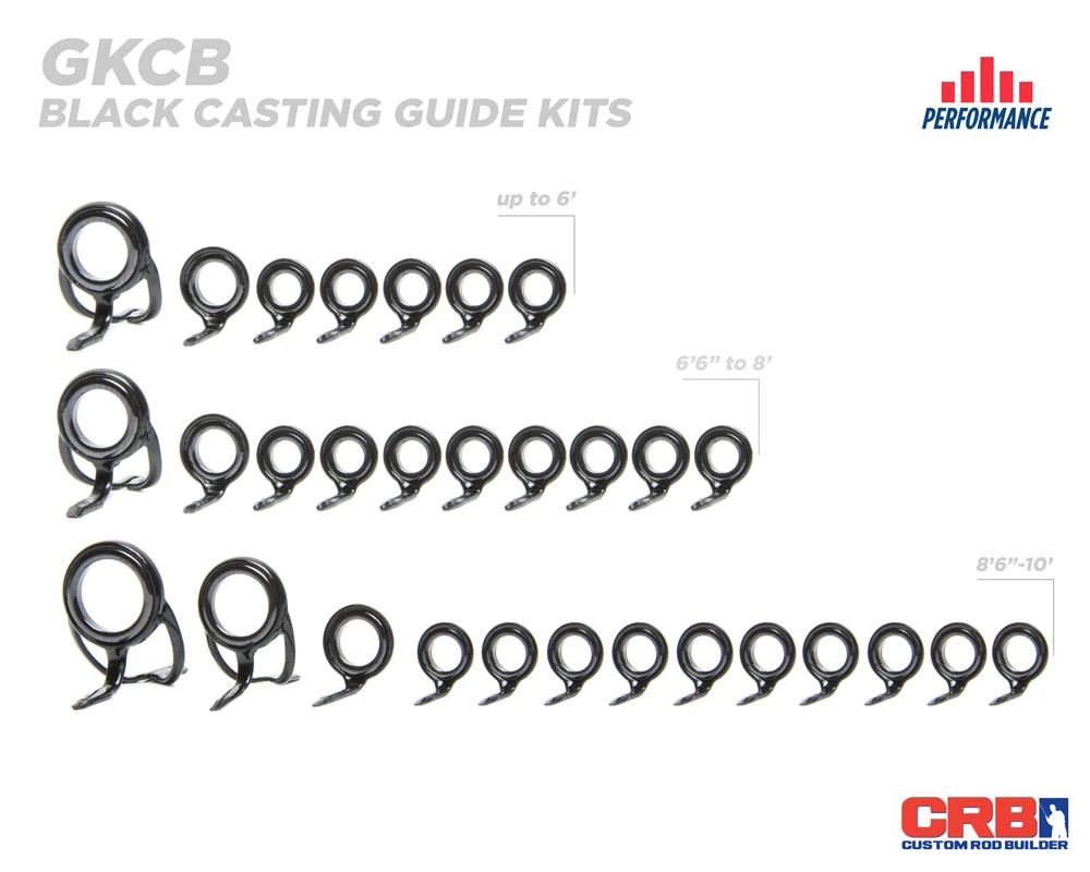 Components CRB Casting Rod Guide Kits 7 Components CRB Casting Rod Guide Kits