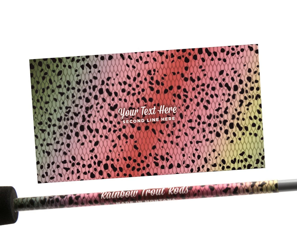 CRB Custom Rod Skinz - Rainbow Trout 3 CRB Custom Rod Skinz - Rainbow Trout