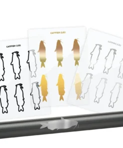 CRB Catfish Silhouette Rod Decals - Peel & Stick Supplies