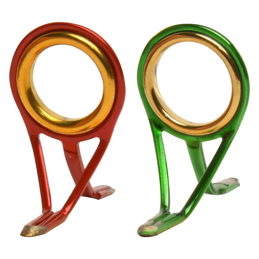 CRB Colored Double Foot Guides For Freshwater Spinning & Casting Rods Components 3 CRB Colored Double Foot Guides For Freshwater Spinning & Casting Rods Components