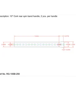 CRB Cork Rear Spin Band Grips - 10