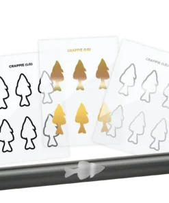 CRB Crappie Silhouette Rod Decals - Peel & Stick