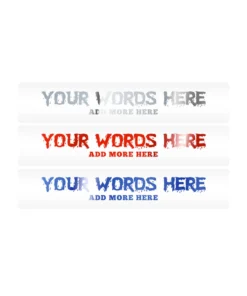 Mud Hole Supplies Customizable Designer Rod Decals - Dirty