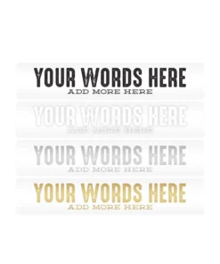 Mud Hole Customizable Designer Rod Decals - Letterpress