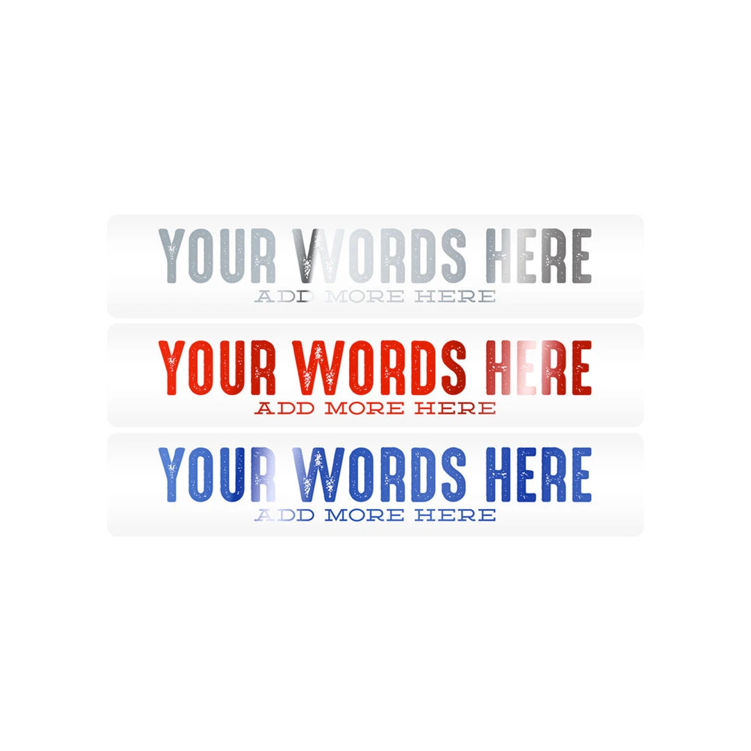 Mud Hole Customizable Designer Rod Decals - Letterpress 5 Mud Hole Customizable Designer Rod Decals - Letterpress