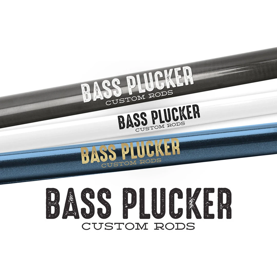 Mud Hole Customizable Designer Rod Decals - Letterpress 3 Mud Hole Customizable Designer Rod Decals - Letterpress