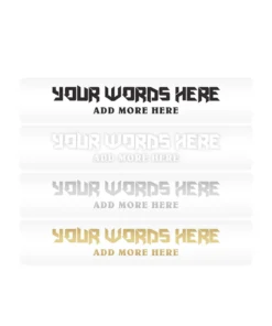 Mud Hole Supplies Customizable Designer Rod Decals - Sharp