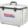 Engel USA Engel 19 Qt. Cooler/Dry Box With Rod Holders - White