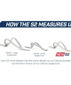 American Tackle Co. S2 Series Hook Keepers - Deluxe Double Foot Small Components