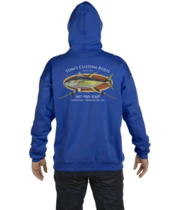 Mud Hole Custom Hoodie: Bamboo Frame With Crossing Rods Gear