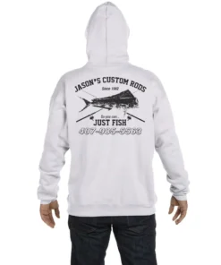 Mud Hole Gear Custom Hoodie: Vintage Distressed Fish And Rods 20 Mud Hole Gear Custom Hoodie: Vintage Distressed Fish And Rods