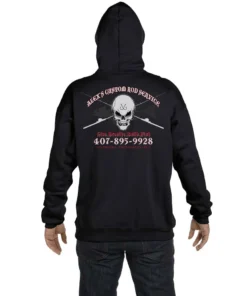 Mud Hole Custom Hoodie: Skull With Crossing Rods