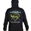 Mud Hole Gear Custom Hoodie: Largemouth Bass Chasing Lure
