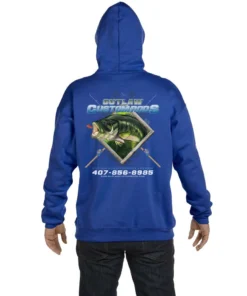 Mud Hole Gear Custom Hoodie: Largemouth Bass Chasing Lure