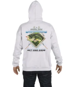 Mud Hole Gear Custom Hoodie: Largemouth Bass Chasing Lure