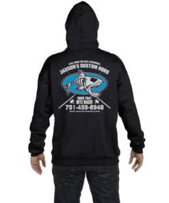 Mud Hole Custom Hoodie: Fish Skeleton