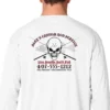 Mud Hole Long-Sleeve Mesh Performance Tee: Skull With Crossing Rods