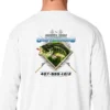 Mud Hole Long-Sleeve Mesh Performance Tee: Largemouth Bass Chasing Lure 2 Mud Hole Long-Sleeve Mesh Performance Tee: Largemouth Bass Chasing Lure