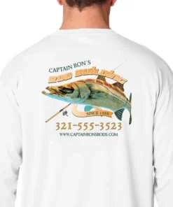 Mud Hole Custom Long-Sleeve Mesh Performance Tee: Emerging Snook