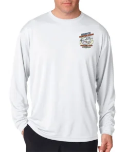 Mud Hole Gear Custom Long-Sleeve Mesh Performance Tee: Shark Jaws
