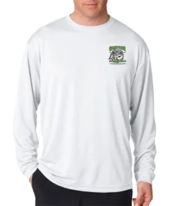 Mud Hole Custom Long-Sleeve Mesh Performance Tee: Green Bones Gear