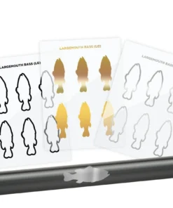 CRB Largemouth Bass Silhouette Rod Decals - Peel & Stick Supplies
