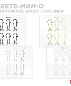 CRB Mahi Mahi Silhouette Rod Decals - Peel & Stick Supplies